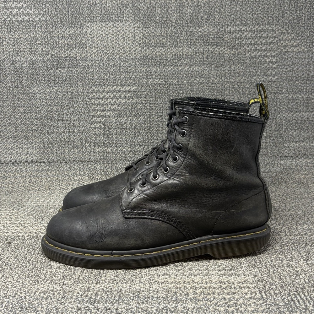 Dr. Martens For Life 1460 Black Leather 8-Eye Boots Approx Men's 10 Distressed
